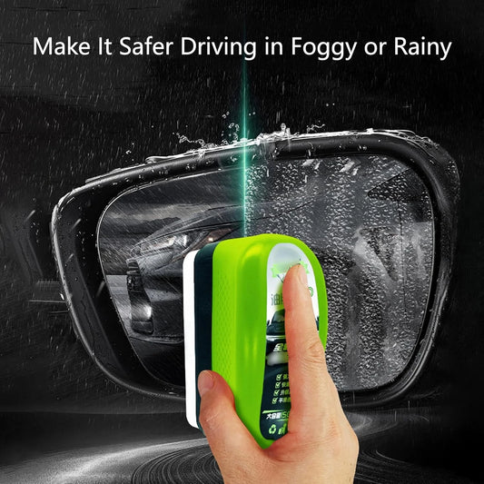 150ml Car Glass Oil Film Remover Window Windshield Polishing Sponge Brush Clear Vision Hydrophobic Water Spots Cleaning Tools