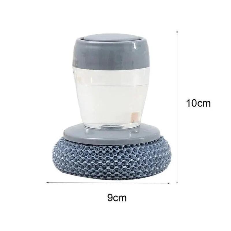 Portable Kitchen Soap Dispensing Dishwashing Tool Easy Use