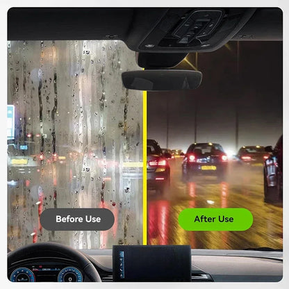 150ml Car Glass Oil Film Remover Window Windshield Polishing Sponge Brush Clear Vision Hydrophobic Water Spots Cleaning Tools